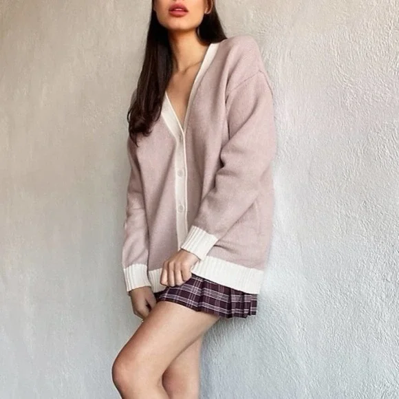 Sunday Best Munro Mauve Ellis Cardigan NEW Size Small - Picture 1 of 8